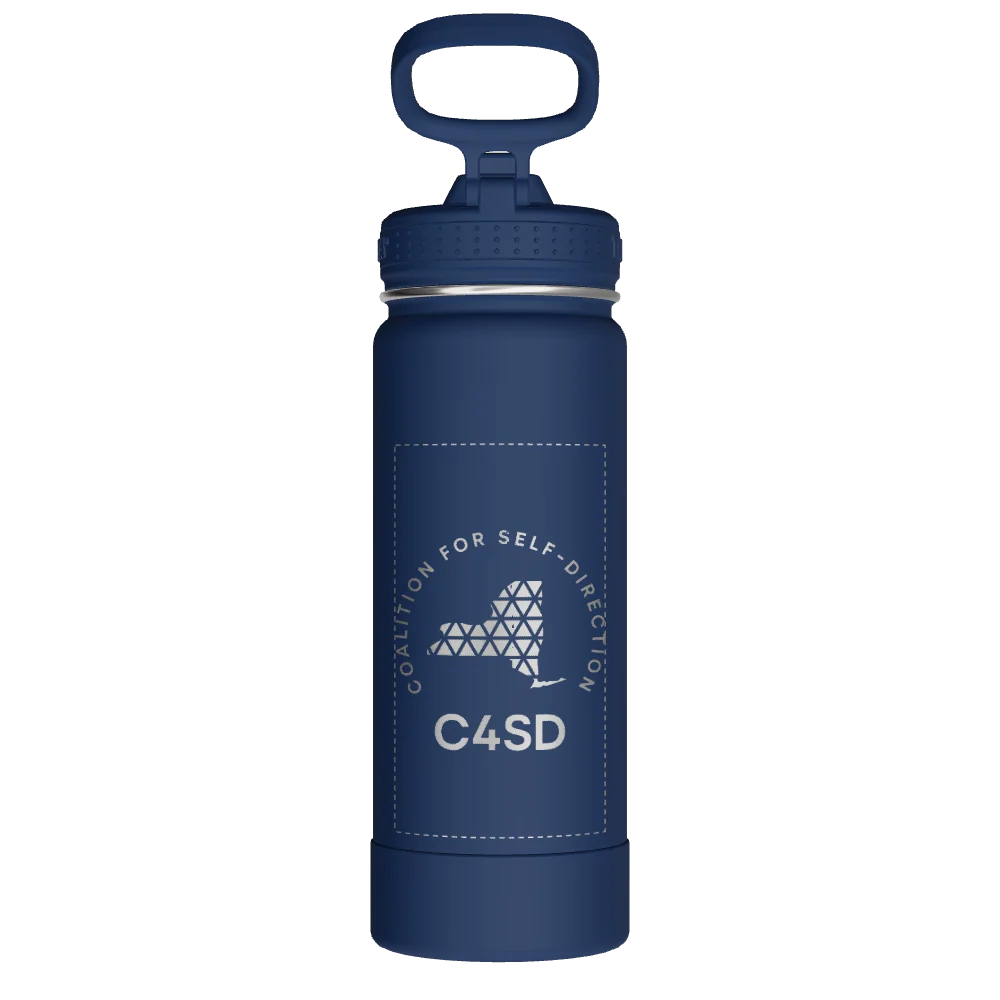 Takeya Actives Water Bottle With Straw Lid - 18oz Midnight - Model 51219-TAKEYA-ACTIVES-WATER-BOTTLE-WITH-STRAW-LID-CUSTOMIZED-48-18OZ-MIDNIGHT