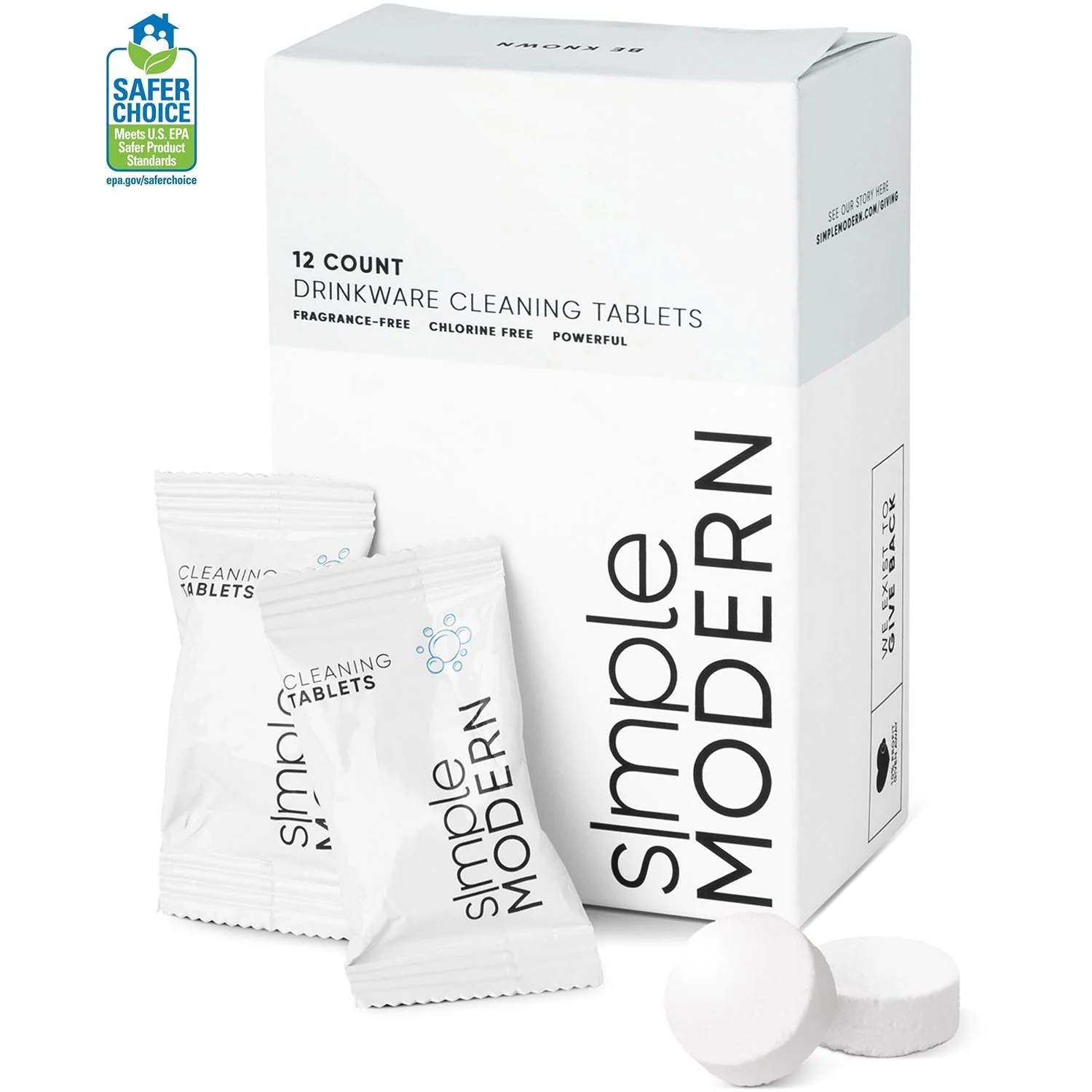 Simple Modern Drinkware Cleaning Tablets - 12-Pack