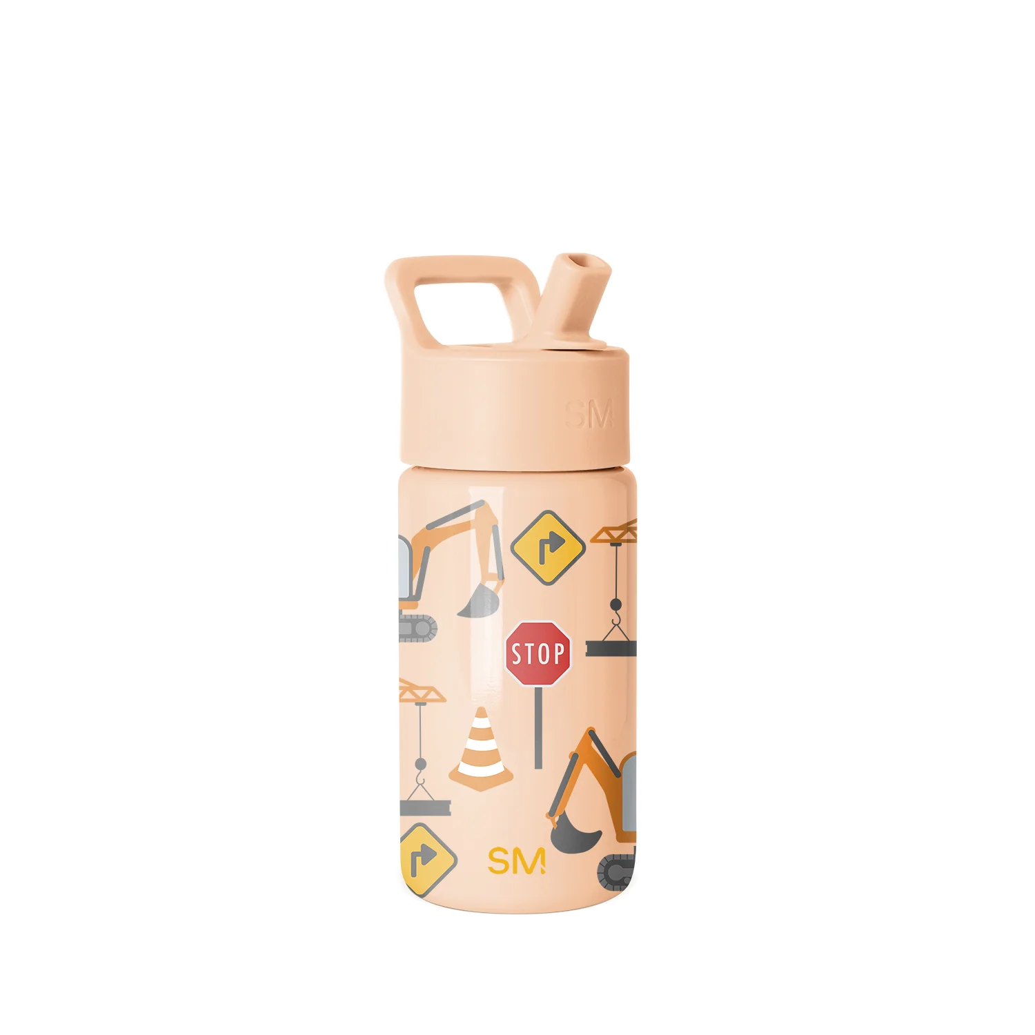 Simple Modern Summit Kids Water Bottle with Straw Lid - 14oz Construction Zone