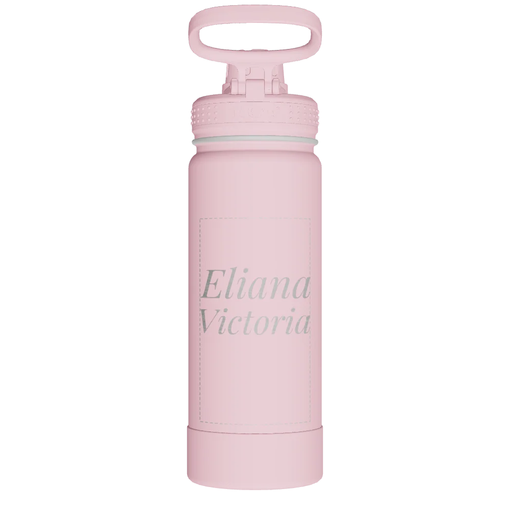Takeya Actives Water Bottle With Spout Lid - 18oz Blush - Model 51079-TAKEYA-ACTIVES-WATER-BOTTLE-WITH-SPOUT-LID-CUSTOMIZED-433-18OZ-BLUSH