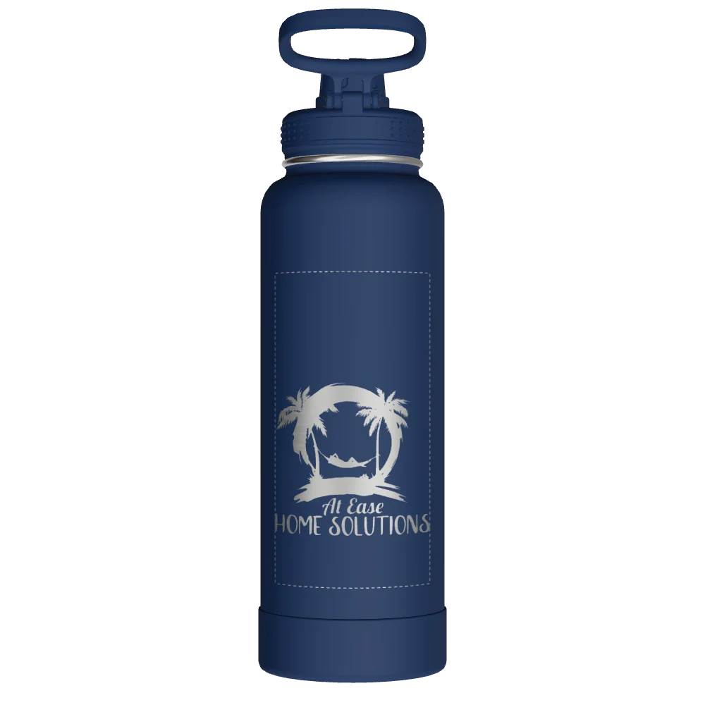 Takeya Actives Water Bottle With Spout Lid - 40oz Midnight - Model 51004-TAKEYA-ACTIVES-WATER-BOTTLE-WITH-SPOUT-LID-CUSTOMIZED-283-40OZ-MIDNIGHT