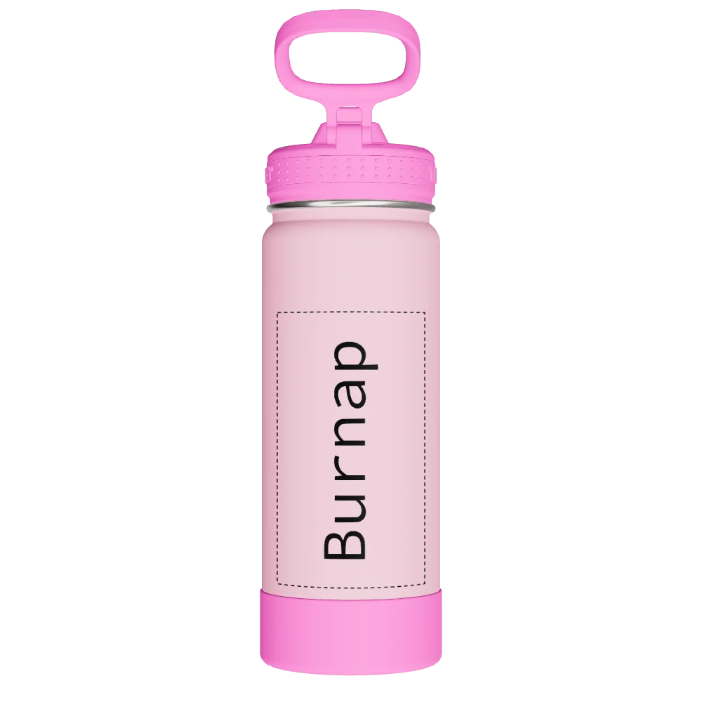 Takeya Actives Kids Glow In The Dark Water Bottle With Straw Lid - 18oz Summer Glow Pink