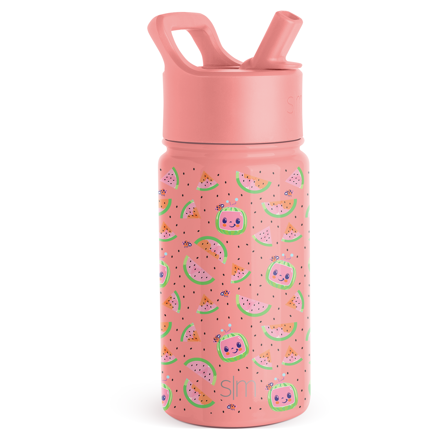 Simple Modern Summit Kids Water Bottle with Straw Lid - 14oz CoComelon Pink Melon