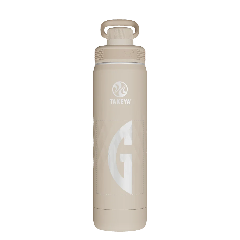 Takeya Sport Water Bottle - 22oz Almond Spout - Model 51320-TAKEYA-SPORT-WATER-BOTTLE-CUSTOMIZED-9-22OZ-ALMOND-SPOUT