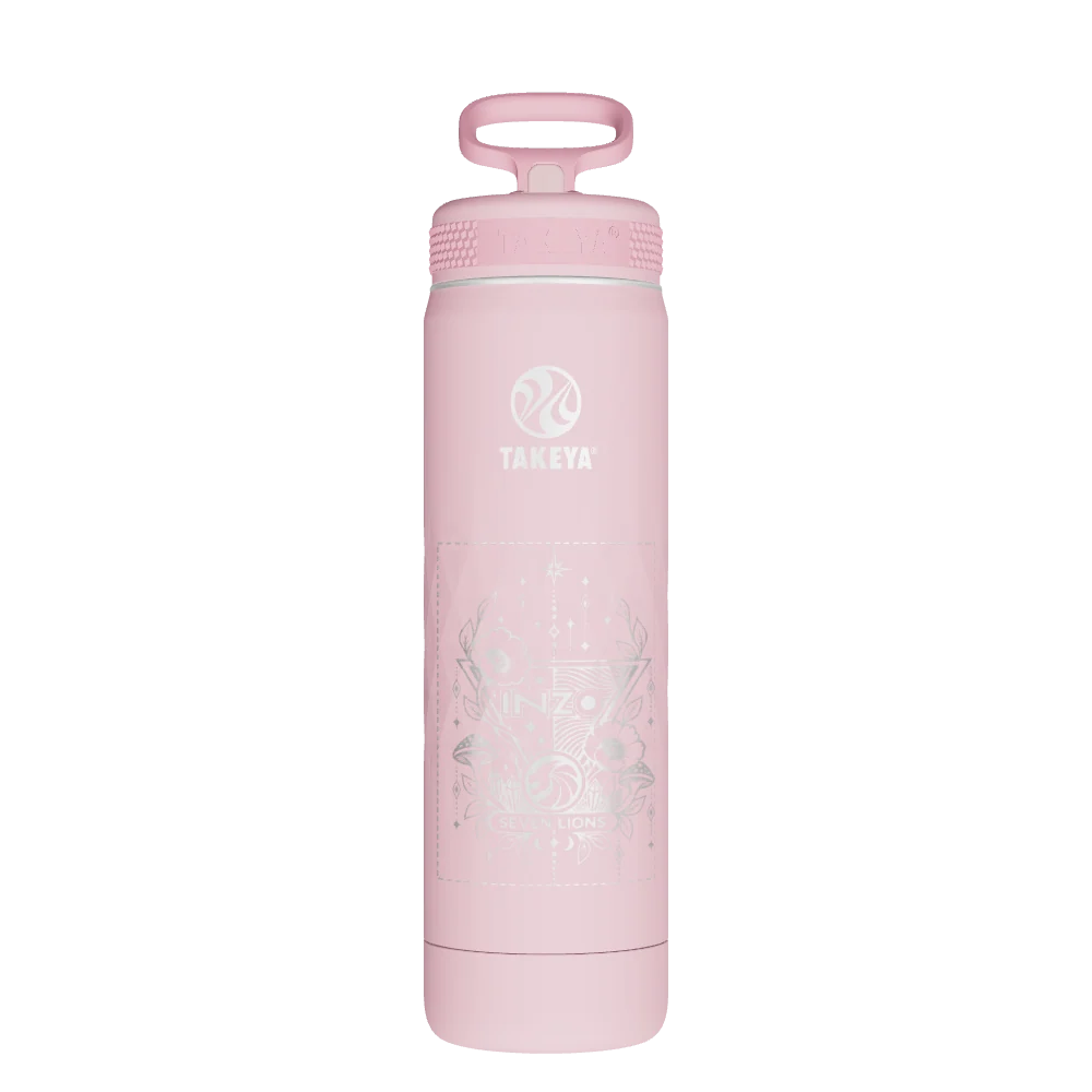 Takeya Sport Water Bottle - 22oz Peony Straw