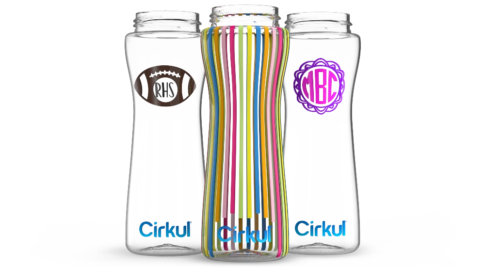 Cirkul Custom 22oz. Plastic Bottle & Comfort Grip Lid