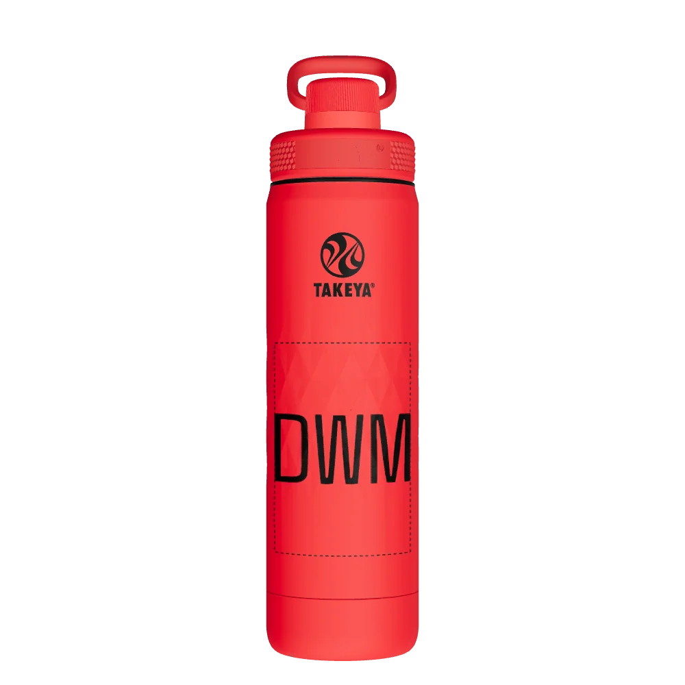 Takeya Sport Water Bottle - 22oz Crimson Spout - Model 51317-TAKEYA-SPORT-WATER-BOTTLE-CUSTOMIZED-282-22OZ-CRIMSON-SPOUT