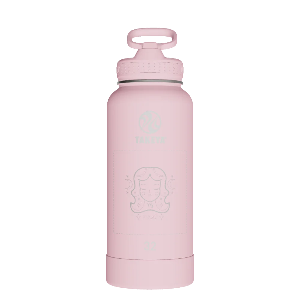 Takeya Actives Water Bottle With Straw Lid - 32oz Blush