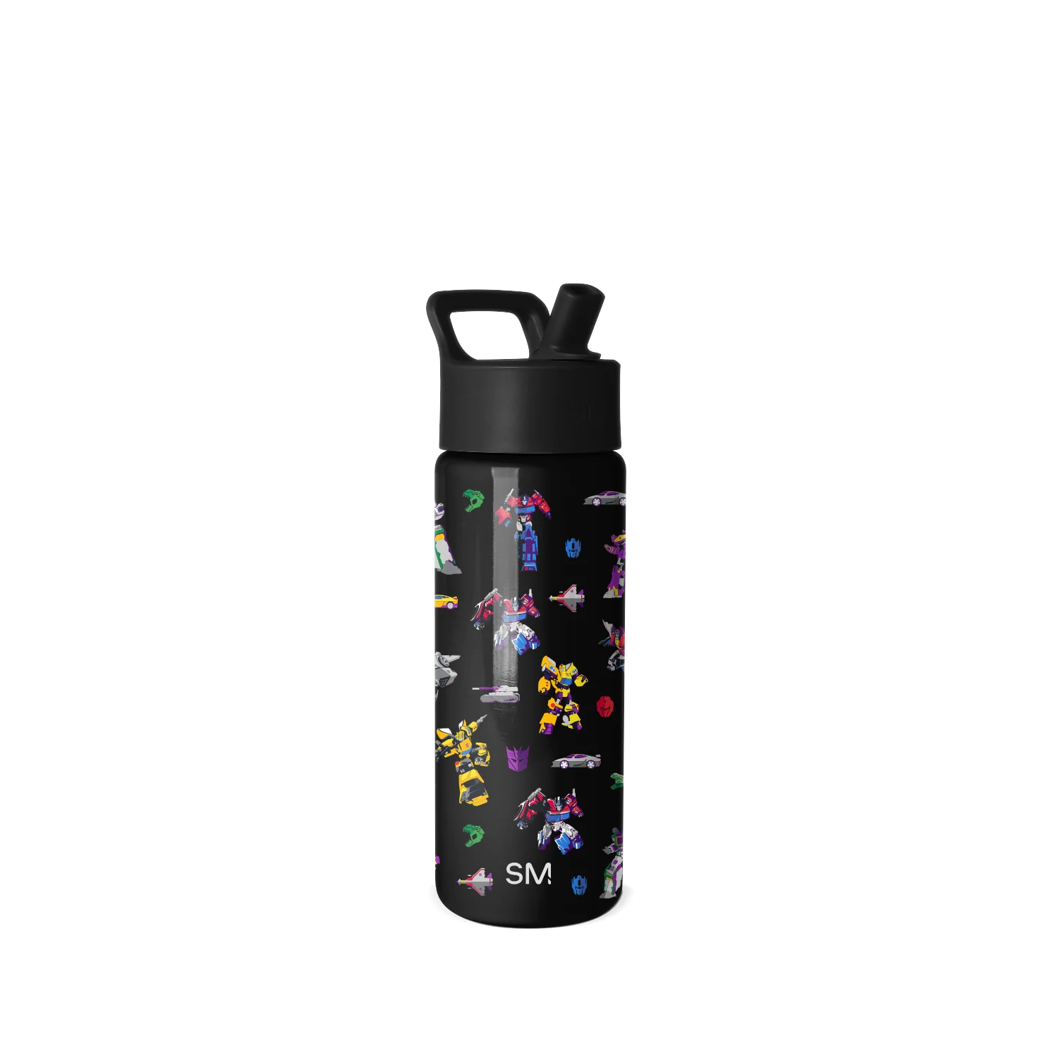 Simple Modern Summit Kids Water Bottle with Straw Lid - 18oz Transformers Block Nation