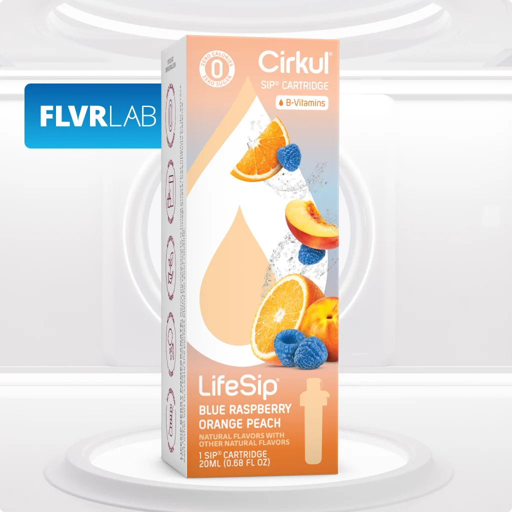 Cirkul LifeSip Blue Raspberry Orange Peach