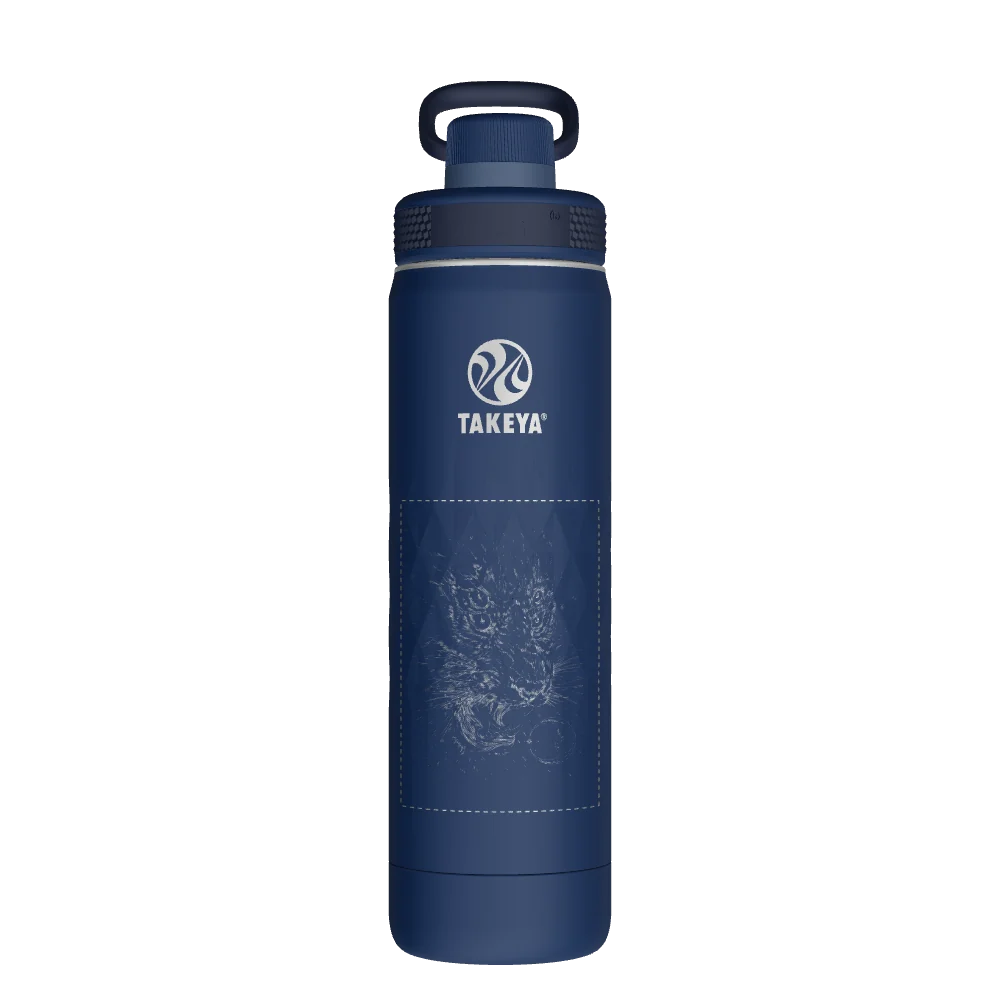 Takeya Sport Water Bottle - 22oz Indigo Spout - Model 51316-TAKEYA-SPORT-WATER-BOTTLE-CUSTOMIZED-250-22OZ-INDIGO-SPOUT