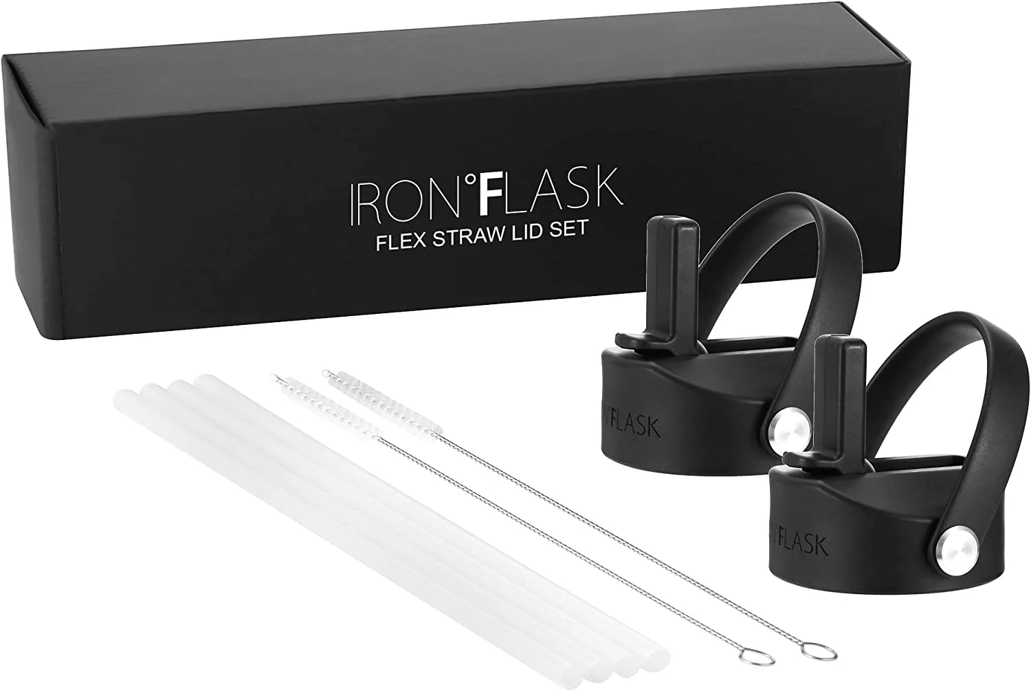 Iron Flask Flex Straw Lid Set for Wide Mouth Bottle