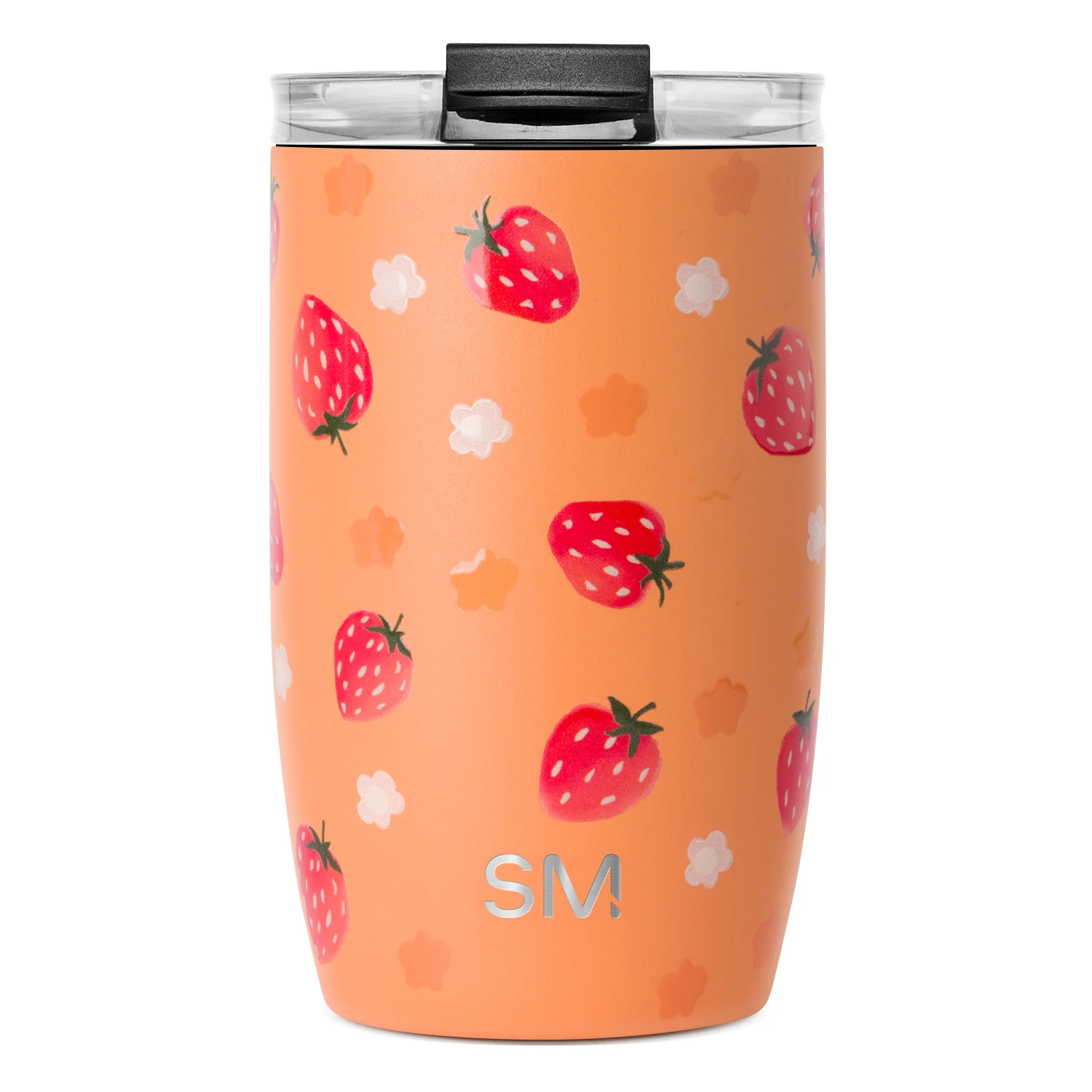 Simple Modern Voyager Tumbler with Clear Flip Lid & Straw - 12oz Strawberry Fields