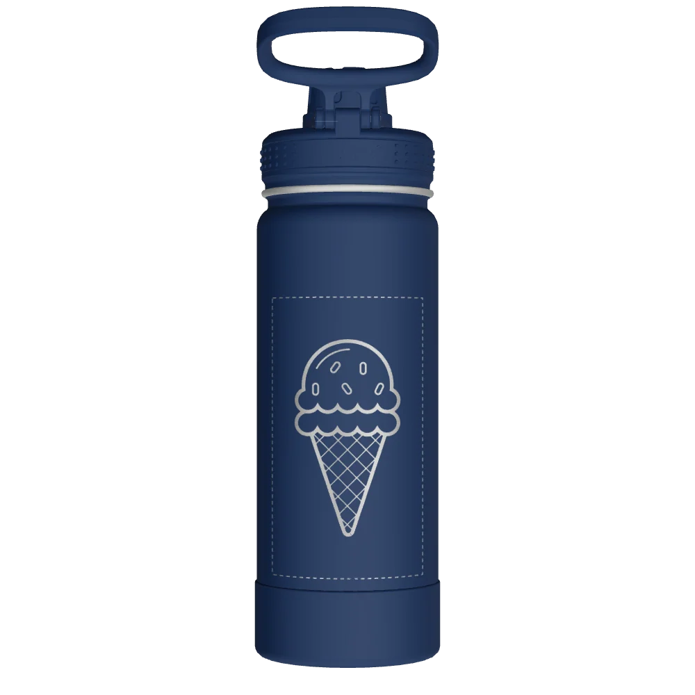 Takeya Actives Water Bottle With Spout Lid - 18oz Midnight - Model 51064-TAKEYA-ACTIVES-WATER-BOTTLE-WITH-SPOUT-LID-CUSTOMIZED-454-18OZ-MIDNIGHT