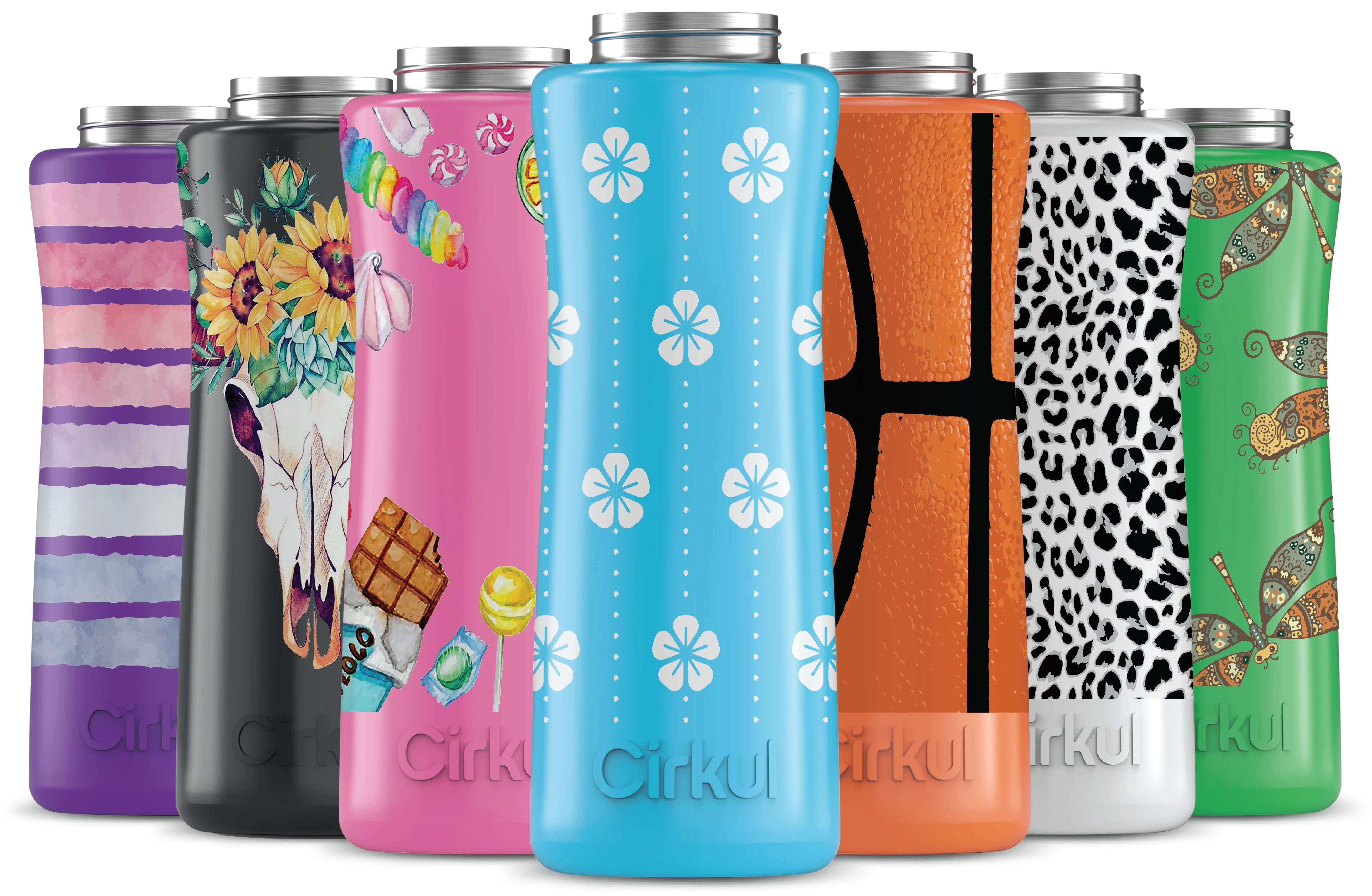 Cirkul Custom 42oz. Stainless Steel Bottle & Comfort Grip Lid