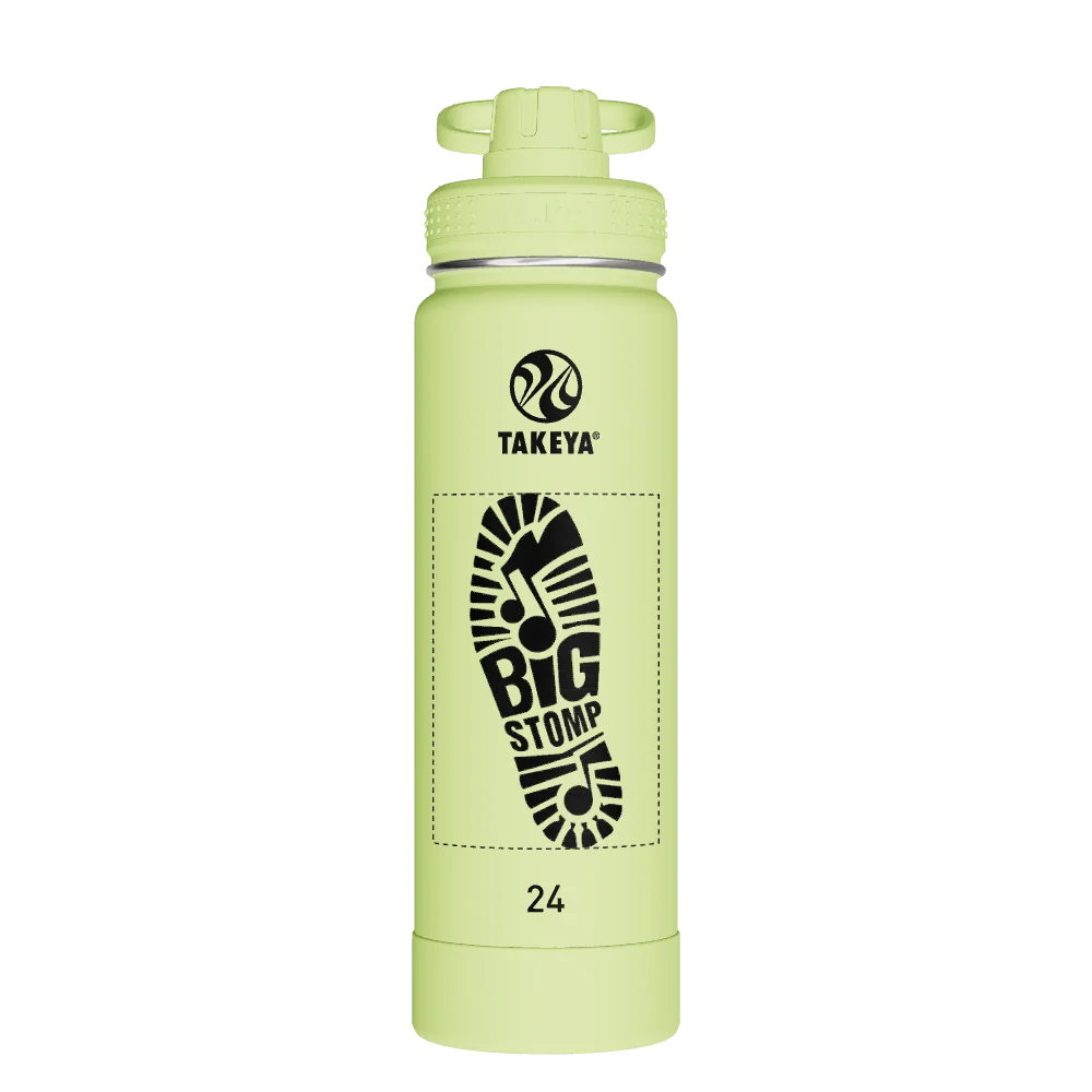 Takeya Actives Water Bottle With Spout Lid - 24oz Citron Green - Model 51038-TAKEYA-ACTIVES-WATER-BOTTLE-WITH-SPOUT-LID-CUSTOMIZED-181-24OZ-CITRON-GREEN