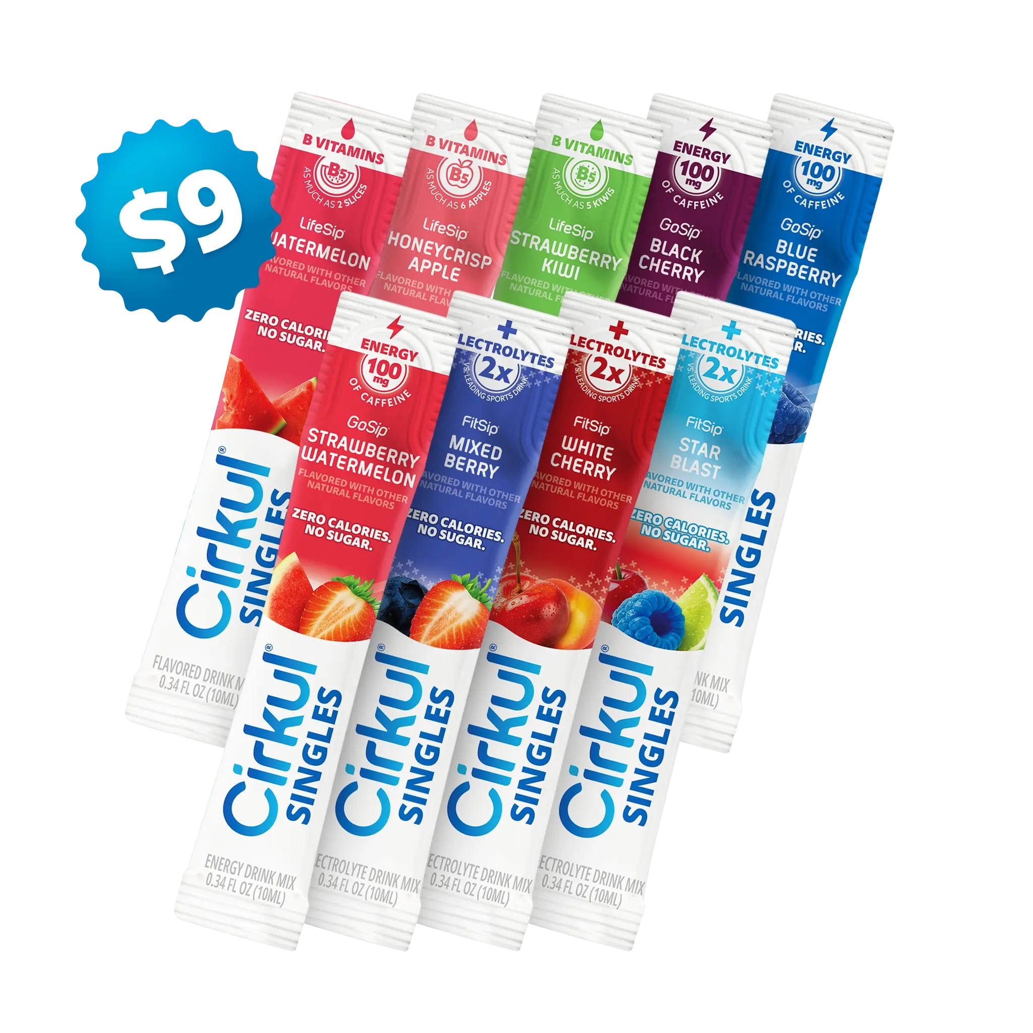 Cirkul 9-Pack Cirkul® Singles Variety Bundle