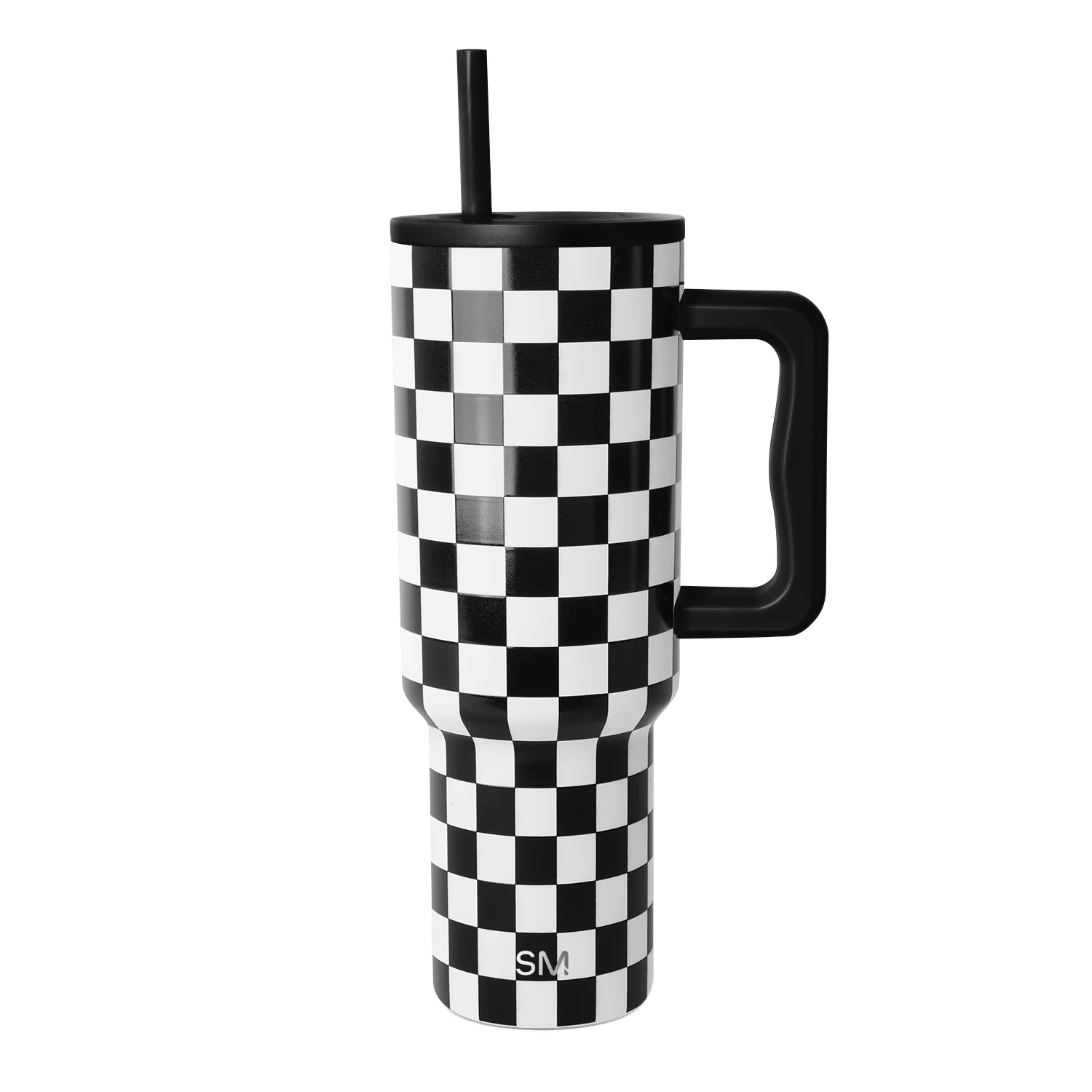 Simple Modern Trek Tumbler - 40oz Black and White Checkmate