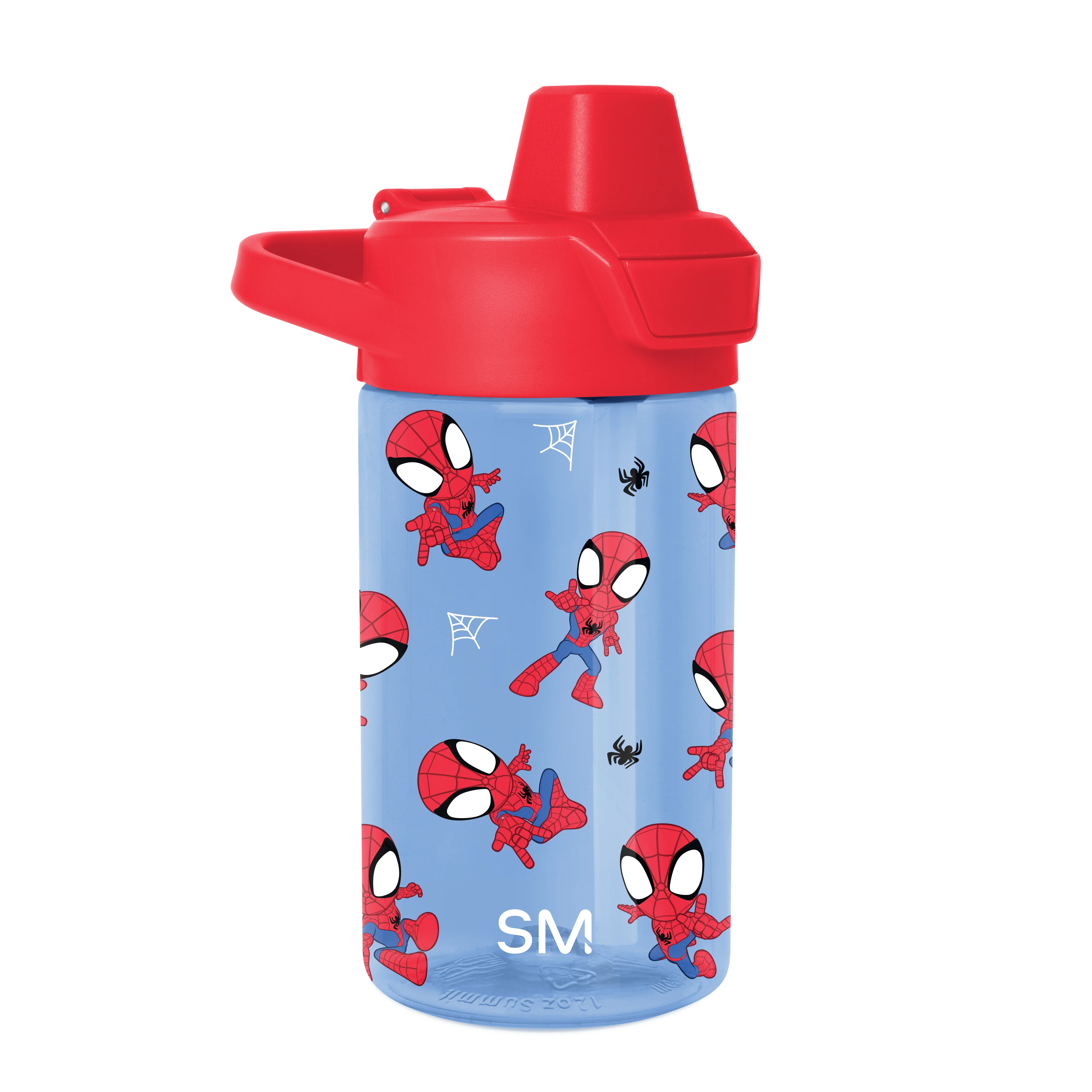 Simple Modern Summit Kids Plastic Water Bottle with Simple Flip Straw Lid - 12oz Spidey Webs