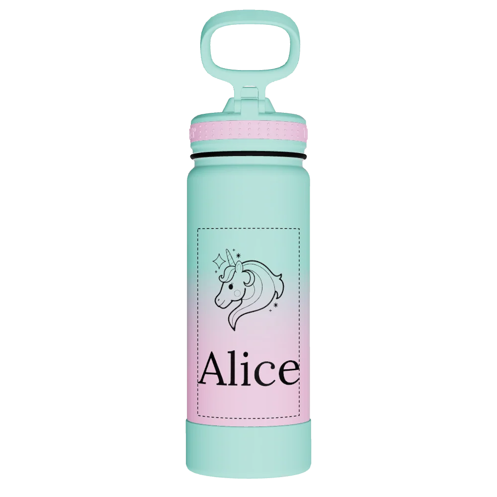Takeya Actives Water Bottle With Straw Lid - 18oz Ombre Dream