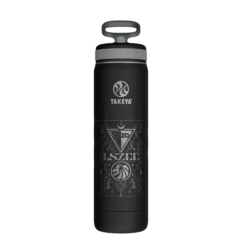 Takeya Sport Water Bottle - 22oz Obsidian Straw - Model 51323-TAKEYA-SPORT-WATER-BOTTLE-CUSTOMIZED-59-22OZ-OBSIDIAN-STRAW