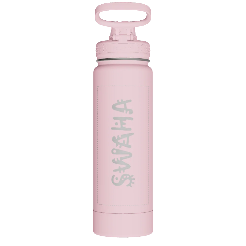 Takeya Actives Water Bottle With Spout Lid - 24oz Blush - Model 51054-TAKEYA-ACTIVES-WATER-BOTTLE-WITH-SPOUT-LID-CUSTOMIZED-316-24OZ-BLUSH