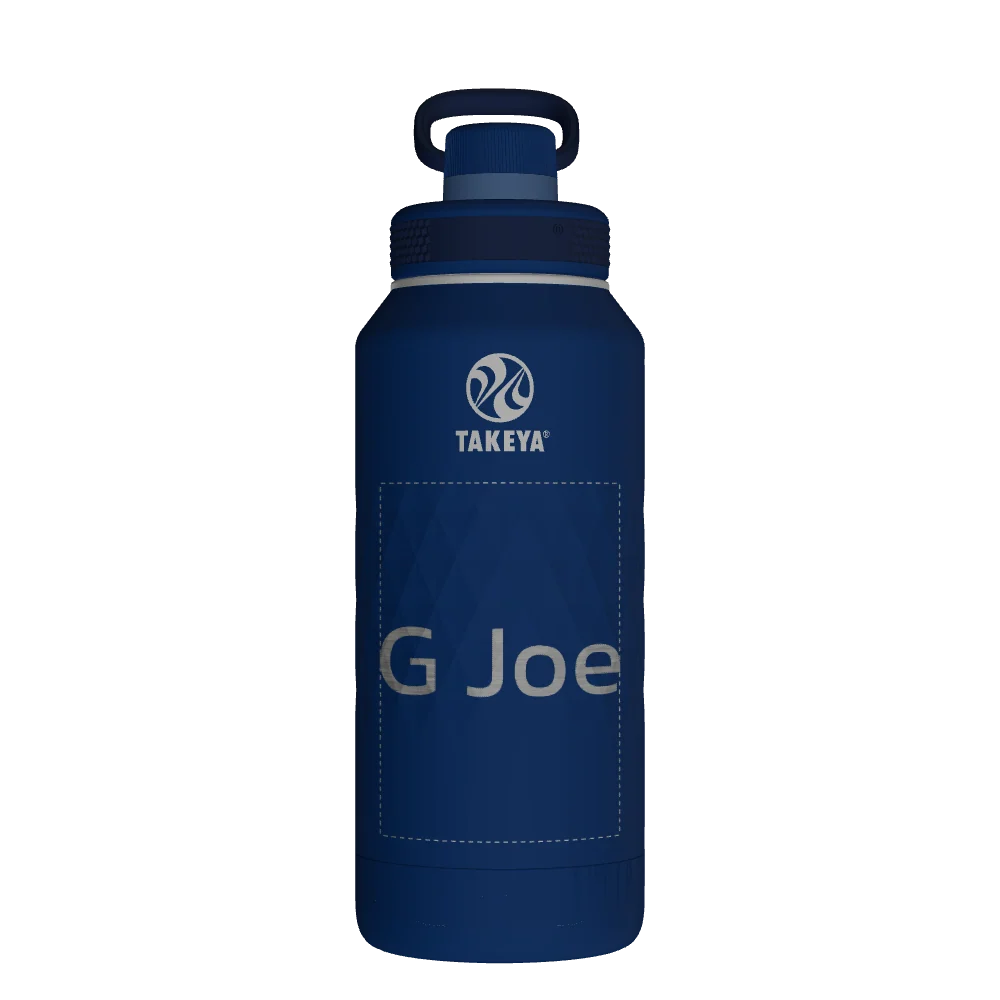 Takeya Sport Water Bottle - 32oz Indigo Spout - Model 51332-TAKEYA-SPORT-WATER-BOTTLE-CUSTOMIZED-273-32OZ-INDIGO-SPOUT