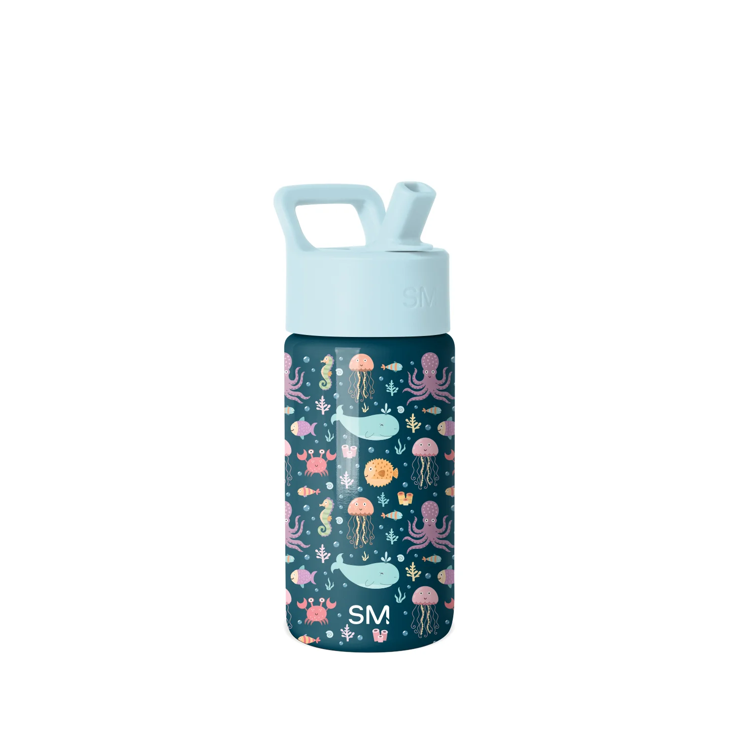 Simple Modern Summit Kids Water Bottle with Straw Lid - 14oz Under the Sea