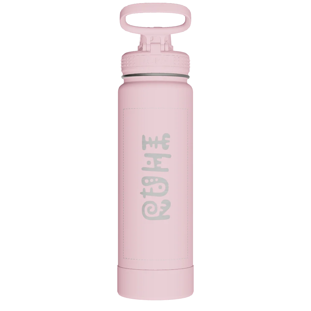 Takeya Actives Water Bottle With Spout Lid - 24oz Blush - Model 51054-TAKEYA-ACTIVES-WATER-BOTTLE-WITH-SPOUT-LID-CUSTOMIZED-251-24OZ-BLUSH